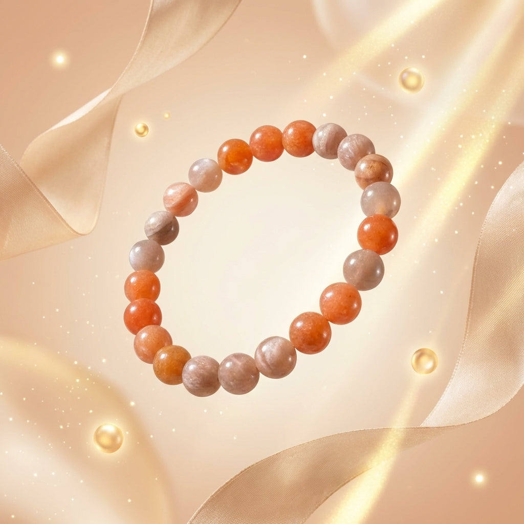 Super Energy Bracelet – LSG Jersey Edition (Red Aventurine & Moonstone)