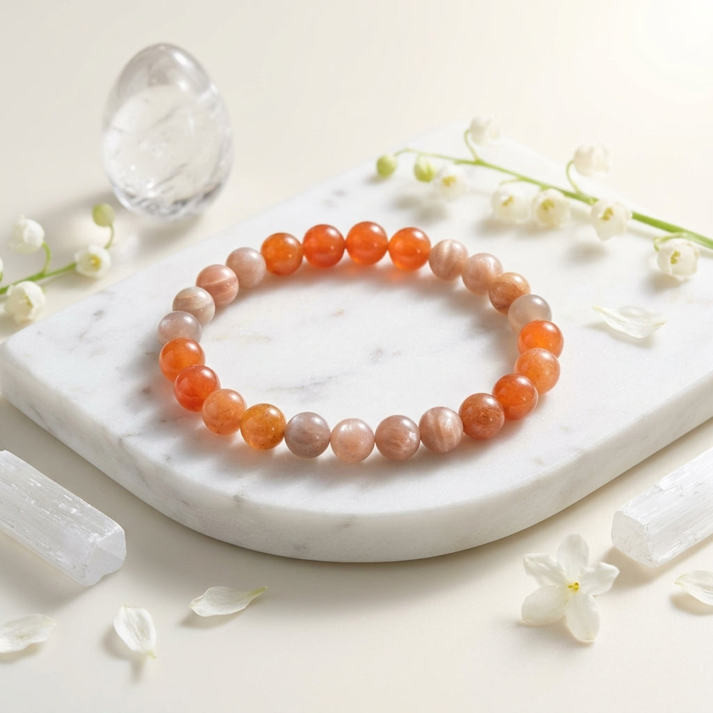 Super Energy Bracelet – LSG Jersey Edition (Red Aventurine & Moonstone)