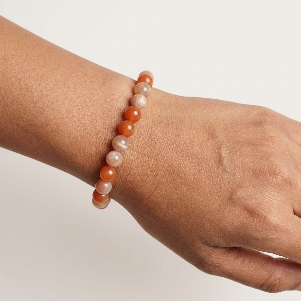 Super Energy Bracelet – LSG Jersey Edition (Red Aventurine & Moonstone)