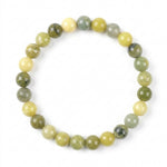 Load image into Gallery viewer, Green Jade Bracelet: Round Beads 8mm