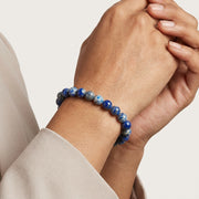 Lapis Lazuli Bracelet: Round Beads 8mm
