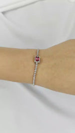 Load and play video in Gallery viewer, Zircon Jewellery Bracelet: Virtue and Strength

