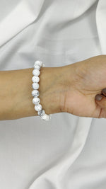 Howlite Bracelet - Round Beads 8mm