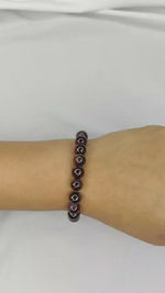 Garnet Bracelet: Commitment - Round Beads