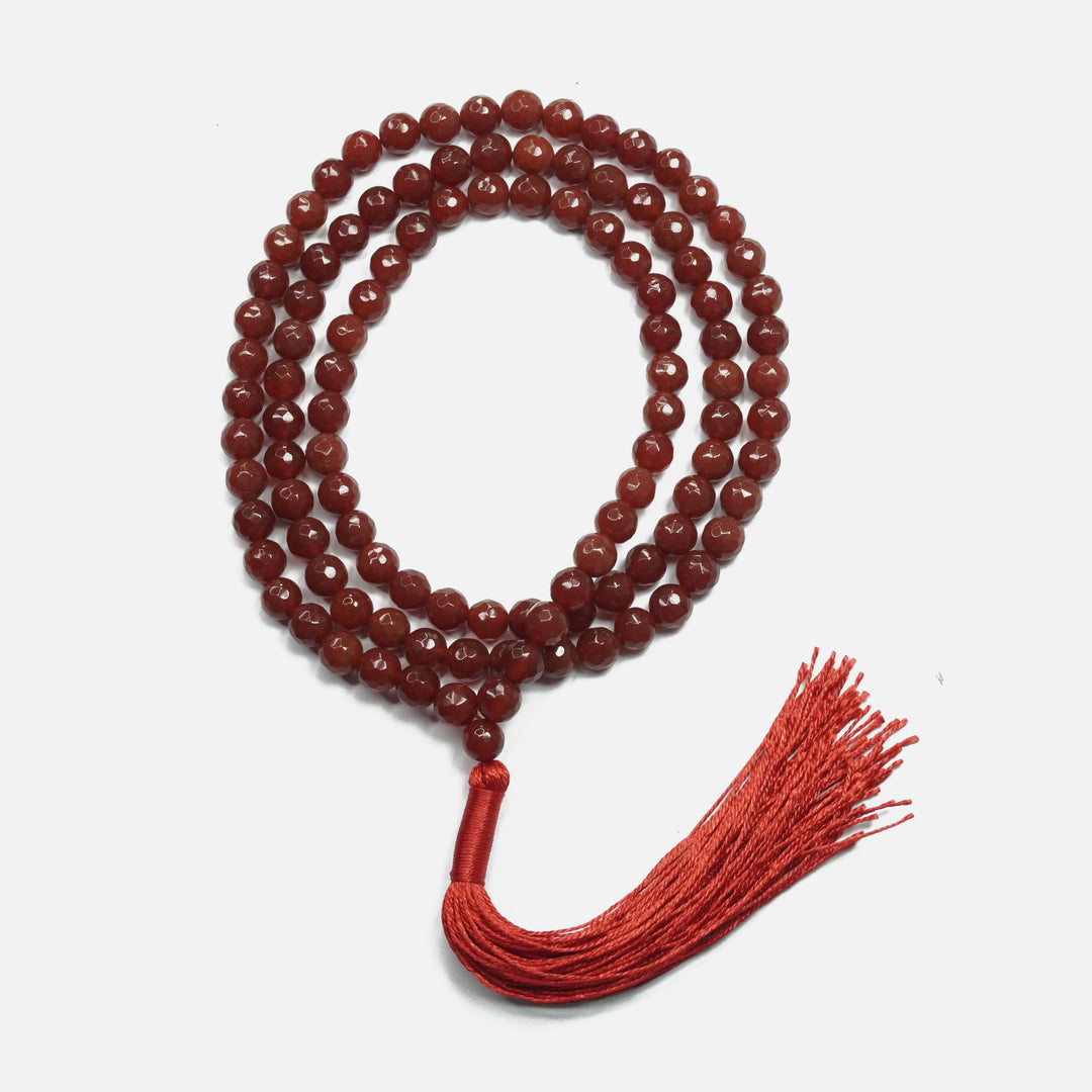 Red Carnelian Japamala: Creativity