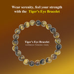 Load image into Gallery viewer, Tiger&#39;s Eye Bracelet: Boosts Self Confidence
