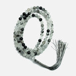 Load image into Gallery viewer, Tourmalinated Quartz Japamala - Round Plain Beads 8mm
