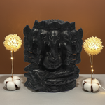 Load image into Gallery viewer, Karungali Ganesha Idol - Panchamukhi Mahaganapathi: Divine Protection &amp; Prosperity
