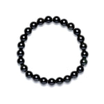 Load image into Gallery viewer, Black Obsidian Bracelet - Round Beads 8mm
