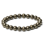 Load image into Gallery viewer, Pyrite Bracelet: Manifest Abundance - Round Beads 8mm
