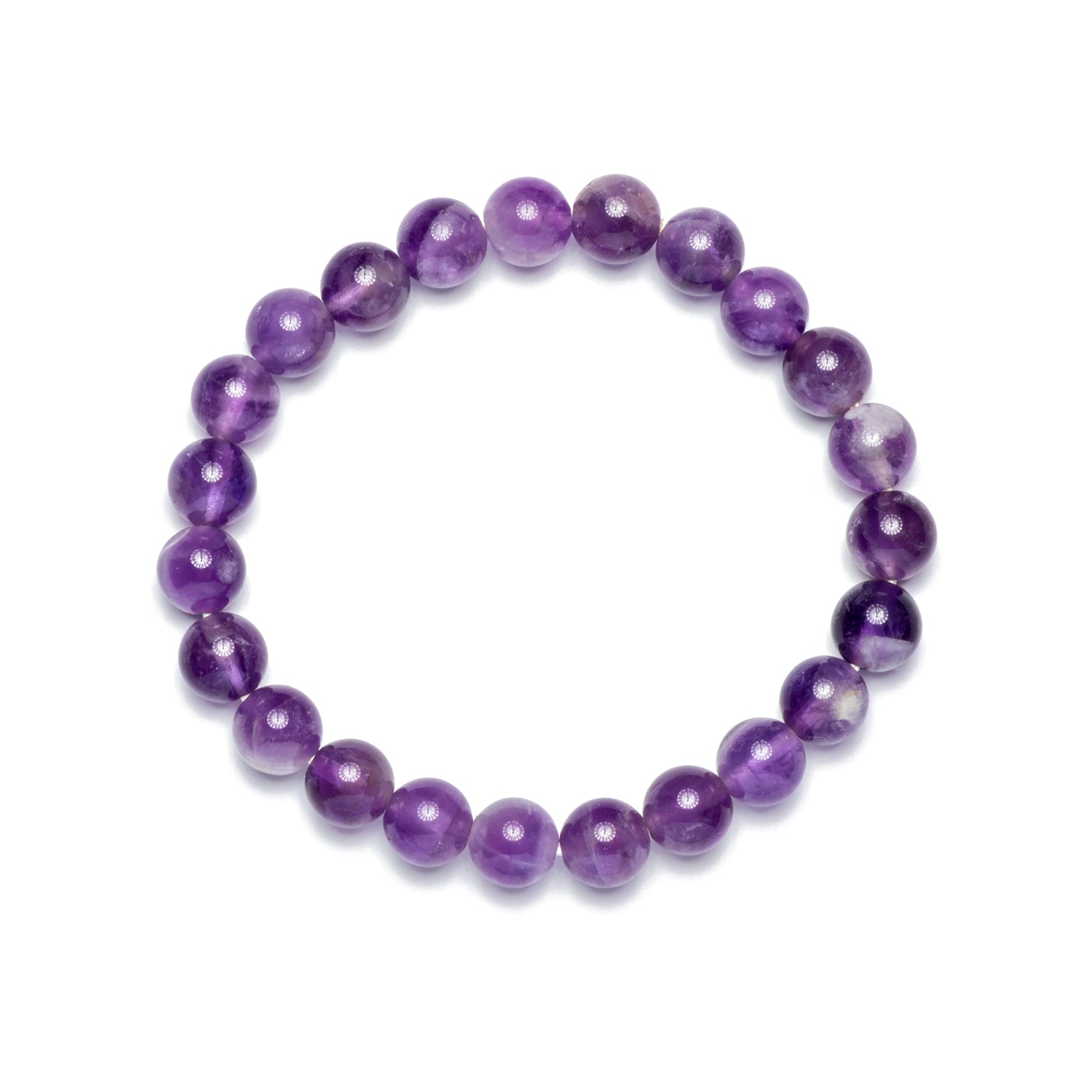 Amethyst Round Beads Bracelet