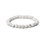 Howlite Bracelet - Round Beads 8mm