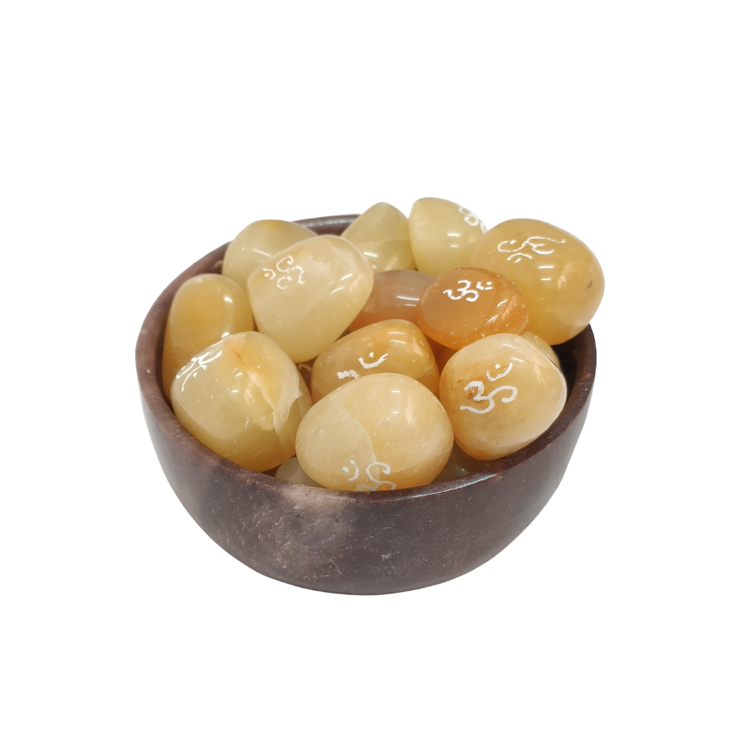 Yellow Jade Tumbled Stone