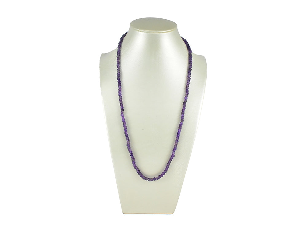 Amethyst Necklace: Peace and Calm - Oval Beads 1 Layer