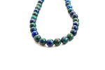 Azurite Malachite Japamala: Stress Relief - Round Plain Beads 8mm