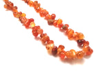 Carnelian Necklace: Creativity - Orange Petal Beads