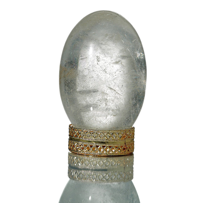 Clear Quartz (Spatika) Shivalingam: Spiritual Awareness