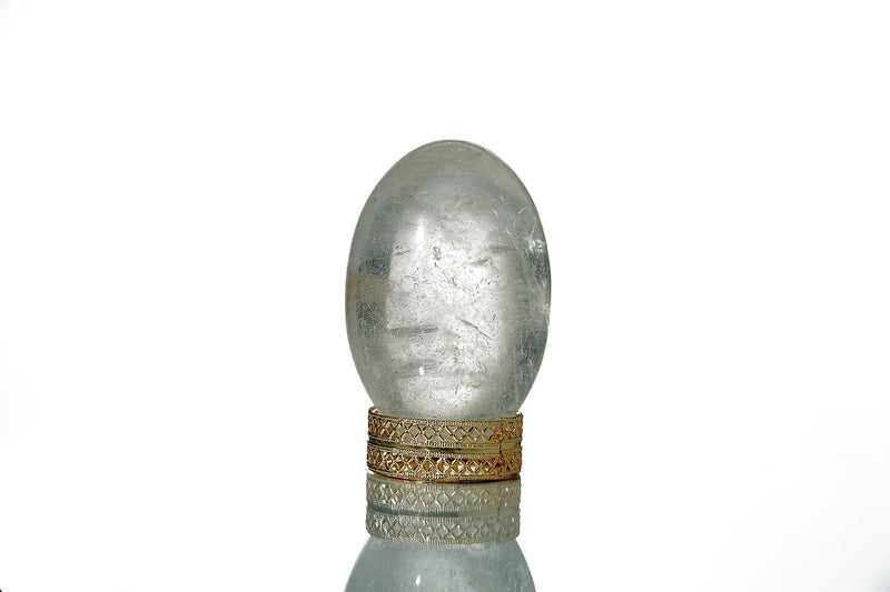 Clear Quartz (Spatika) Shivalingam: Spiritual Awareness