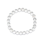 Clear Quartz (Spatika) Bracelet: Spiritual Awareness - Round Beads 8mm