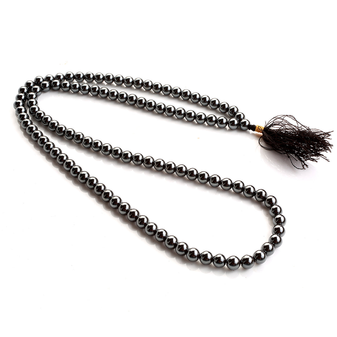 Hematite Japamala: Mental Strength and Grounding