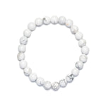 Howlite Bracelet - Round Beads 8mm