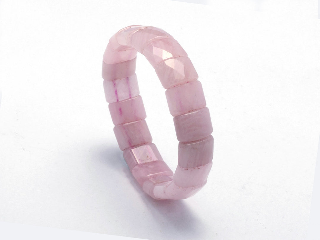 Rose Quartz Bracelet: Self Love - Square Beads