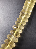 Lemon Topaz Necklace: Joyfulness - Chip Cut Single Layer