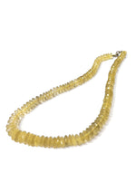 Lemon Topaz Necklace: Joyfulness - Chip Cut Single Layer