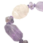 Load image into Gallery viewer, Amethyst with Rose Quartz Necklace: Peace and Self Love - Multishaped 1 Layer
