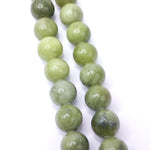 Load image into Gallery viewer, Nephrite Jade Japamala: Round Plain Beads  8mm
