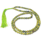 Load image into Gallery viewer, Nephrite Jade Japamala: Round Plain Beads  8mm
