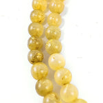 Load image into Gallery viewer, Golden Rutile Japamala: Round Plain Beads 8mm
