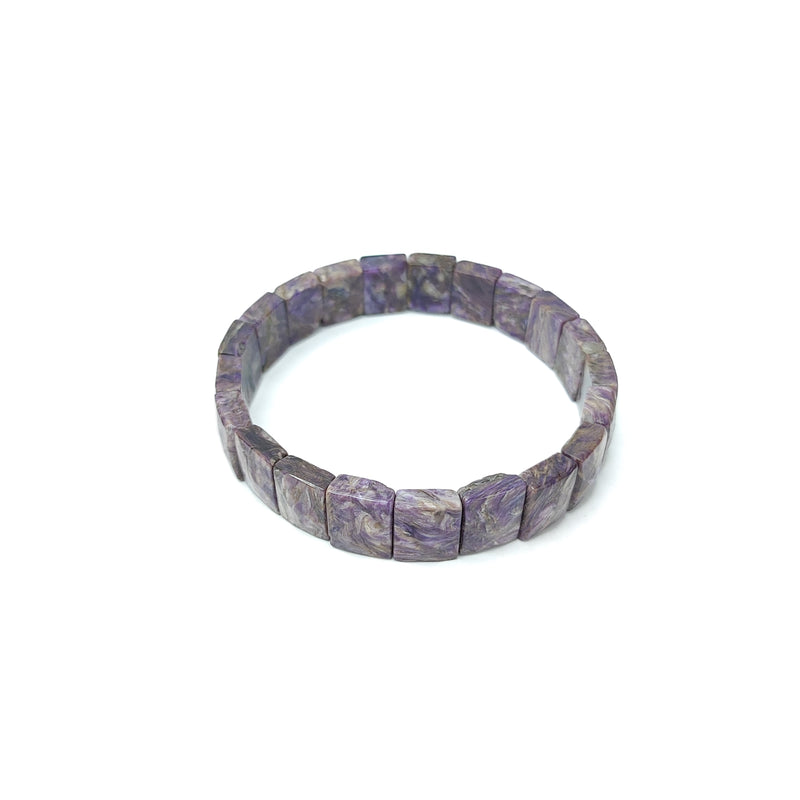 Charoite Bracelet: Transformation - Square Beads