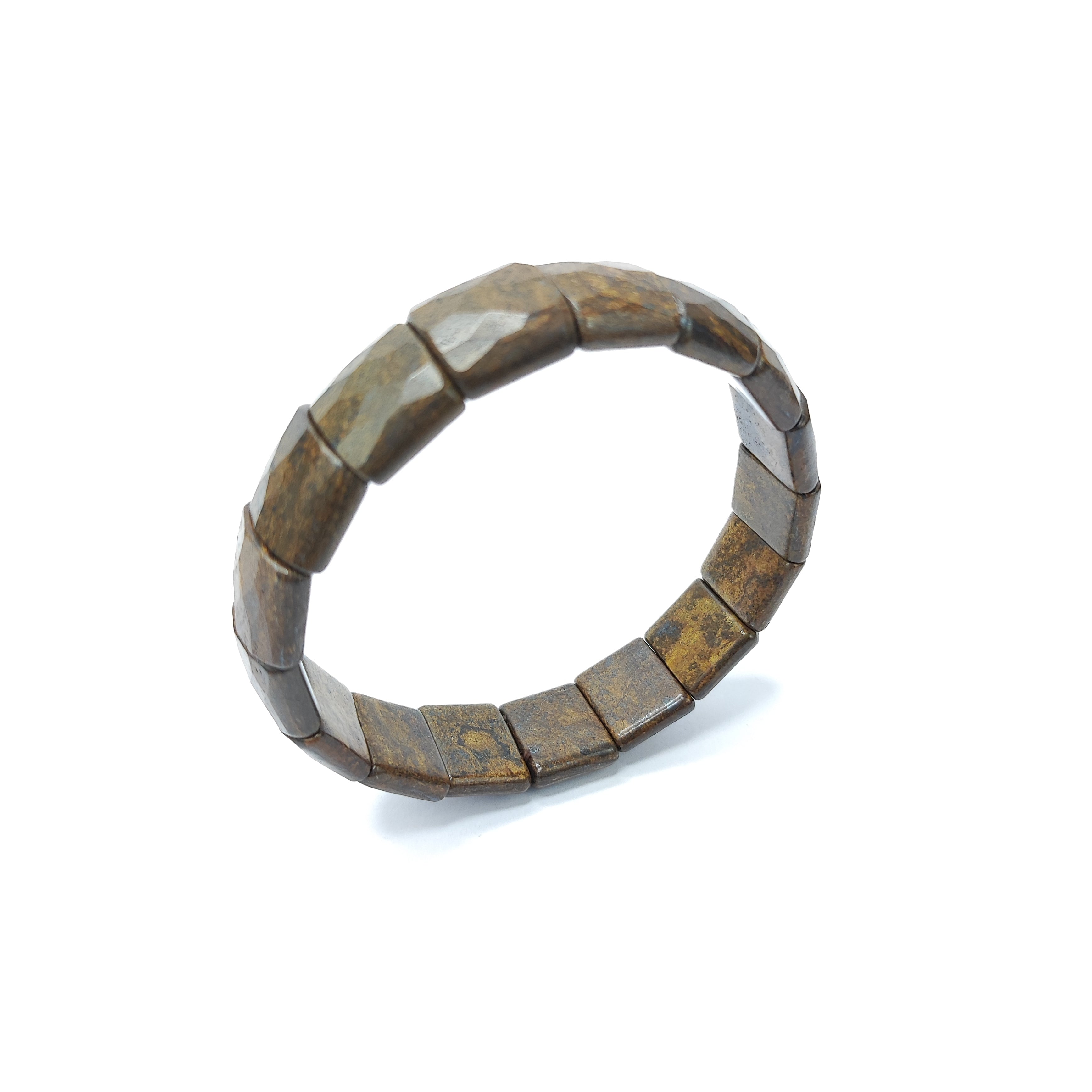 Bronzite Square Beads Bracelet