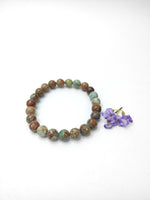 Chrysocolla Bracelet: Induces Stability - Round Beads