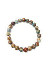 Chrysocolla Bracelet: Induces Stability - Round Beads