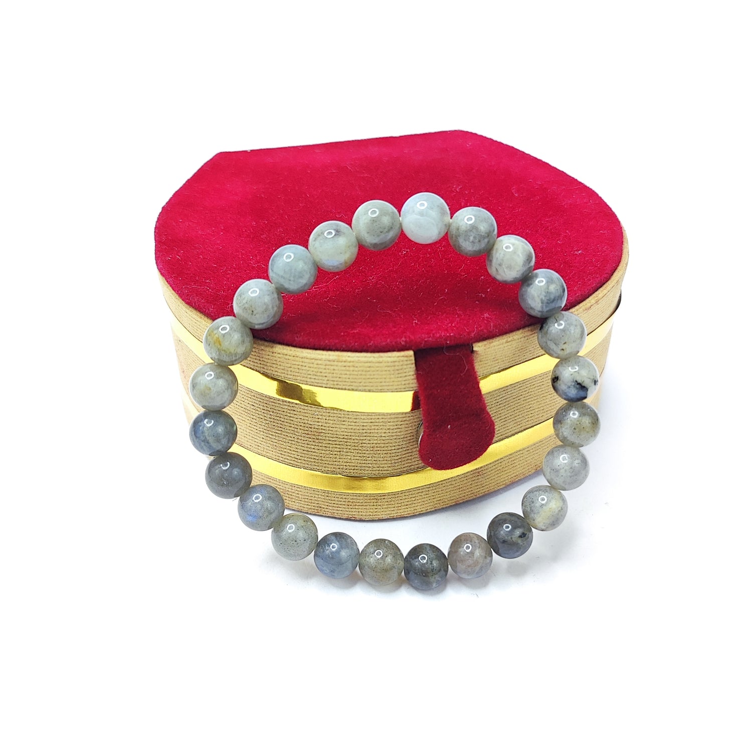 Labradorite Round Beads Bracelet