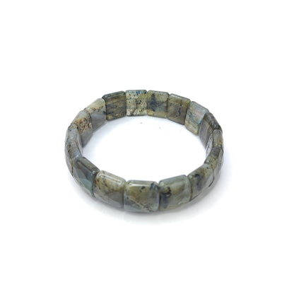 Labradorite Square Beads Bracelet
