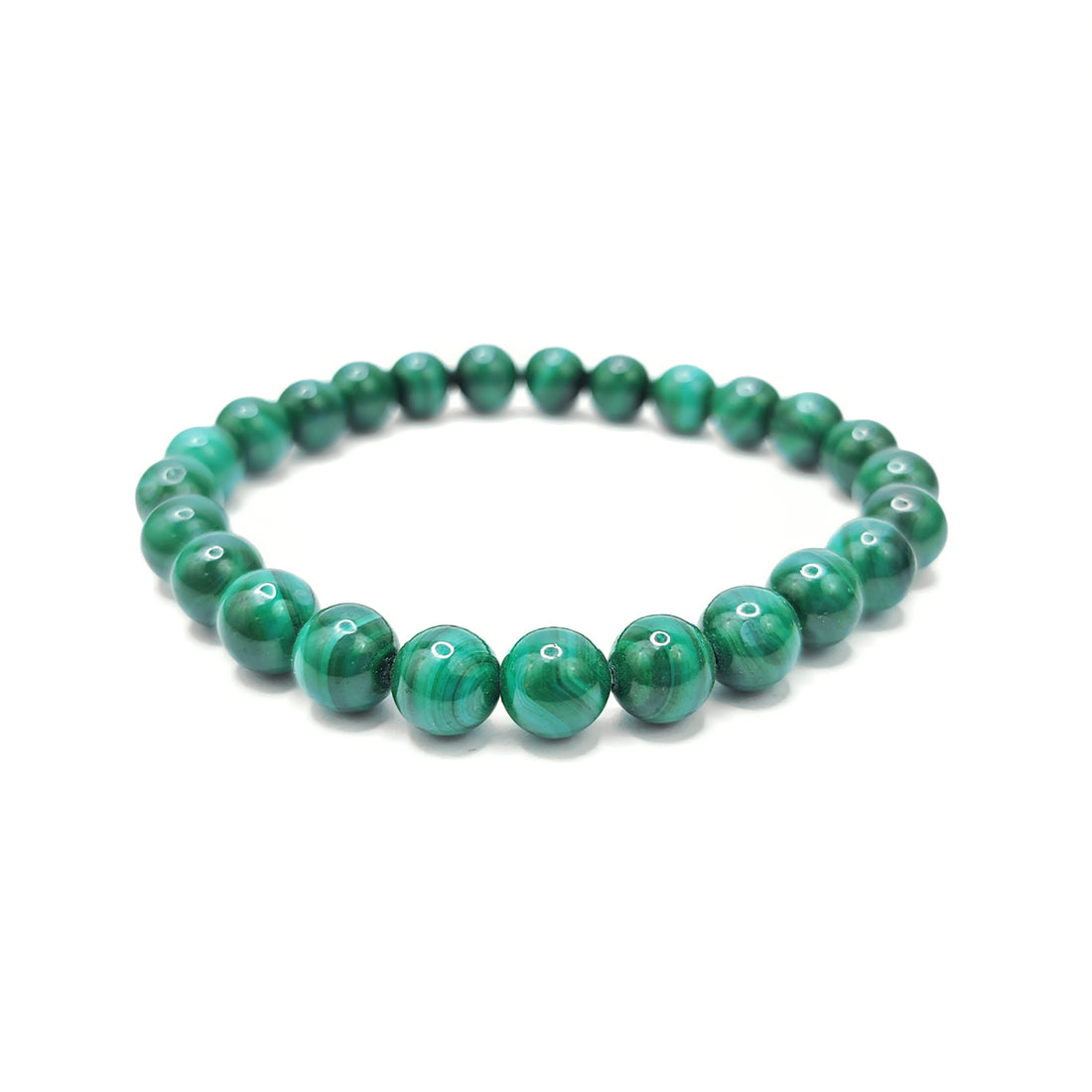 Malachite Round Beads Bracelet