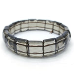 Load image into Gallery viewer, Smokey Quartz Bracelet: Removes Fear - Square Beads
