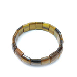 Load image into Gallery viewer, Tiger&#39;s Eye Bracelet: Boosts Self Confidence - Square Beads
