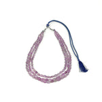 Load image into Gallery viewer, Amethyst Necklace: Peace and Calm - Oval Beads 3 Layer Necklace
