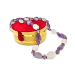 Load image into Gallery viewer, Amethyst with Rose Quartz Necklace: Peace and Self Love - Multishaped 1 Layer
