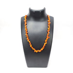 Load image into Gallery viewer, Carnelian Necklace: Creativity - Orange Petal Beads
