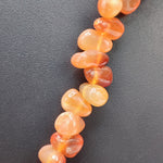 Carnelian Necklace: Creativity - Orange Petal Beads