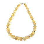 Load image into Gallery viewer, Citrine Necklace: Abundance - with Metal Beads 12mm
