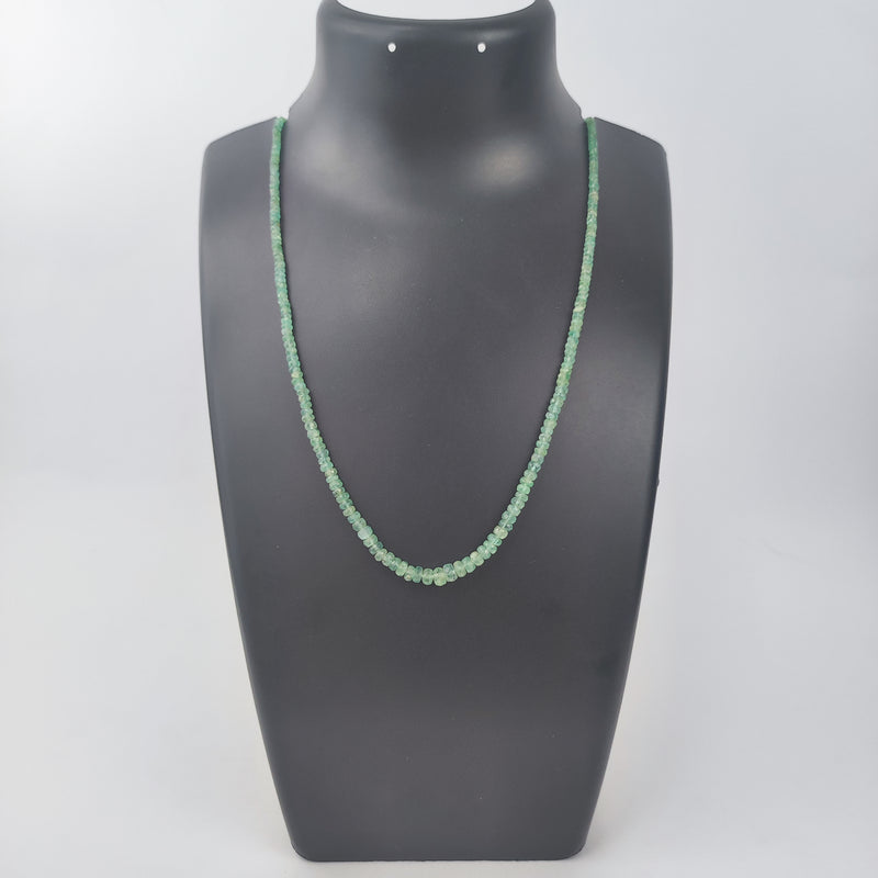 Emerald Semi Precious Single Layered 2mm Necklace