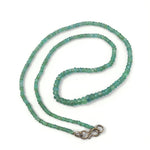 Emerald Semi Precious Single Layered 2mm Necklace