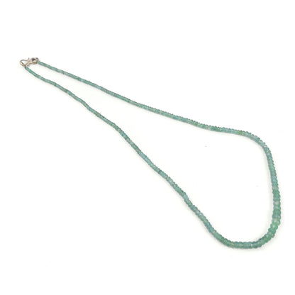 Emerald Semi Precious Single Layered 2mm Necklace