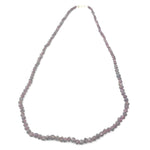 Garnet Rhombus Shaped 1 Layer Necklace